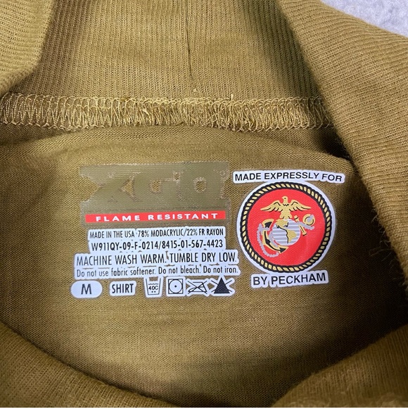 FROG USMC XGO Men's Size M Flame Resistant Base Layer Long Sleeve T Shirt - Picture 3 of 8
